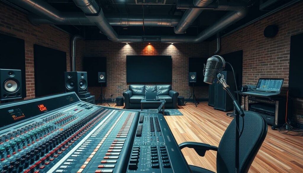 Moderne Tonstudio Equipment in deutscher Rap-Szene