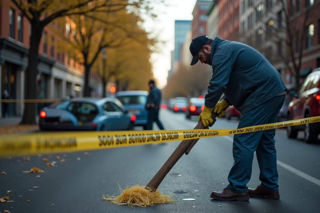 Spurenbeseitigung nach Unfällen: Was zu tun ist